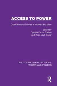 Access to Power : Cross-National Studies of Women and Elites (Routledge Library Editions: Women and Politics)