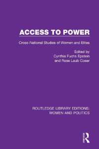 Access to Power : Cross-National Studies of Women and Elites (Routledge Library Editions: Women and Politics)