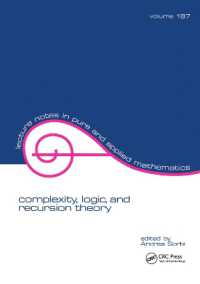 Complexity, Logic, and Recursion Theory (Lecture Notes in Pure and Applied Mathematics)