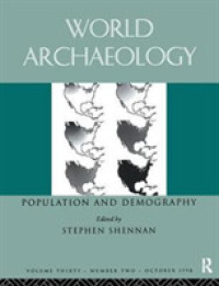 Population and Demography : World archaeology 30:2