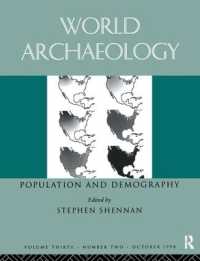 Population and Demography : World archaeology 30:2