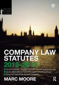 Company Law Statutes 2012-2013 (Routledge Student Statutes) （4TH）