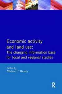 Economic Activity and Land Use the Changing Information Base for Localand Regional Studies