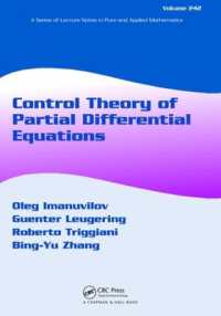 Control Theory of Partial Differential Equations (Lecture Notes in Pure and Applied Mathematics)