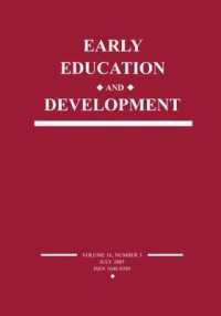 Early Education and Development : A Special Issue of Early Education and Development