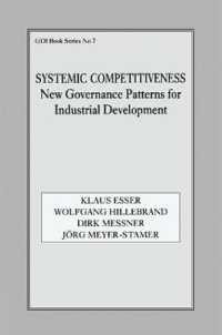 Systemic Competitiveness : New Governance Patterns for Industrial Development