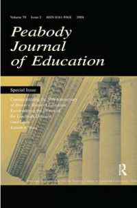 Commemorating the 50th Anniversary of brown V. Board of Education: : Reconsidering the Effects of the Landmark Decision:a Special Issue of the peabody Journal of Education