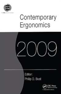 Contemporary Ergonomics 2009 : Proceedings of the International Conference on Contemporary Ergonomics 2009 (Contemporary Ergonomics)