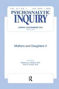 Mothers and Daughters II : Psychoanalytic Inquiry, 26.1