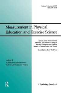 Measurement, Statistics, and Research Design in Physical Education and Exercise Science: Current Issues and Trends : A Special Issue of Measurement in Physical Education and Exercise Science