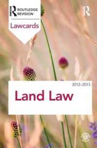 Land Law Lawcards 2012-2013 (Lawcards) （8TH）