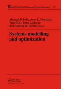 Systems Modelling and Optimization Proceedings of the 18th IFIP TC7 Conference (Chapman & Hall/crc Research Notes in Mathematics Series)