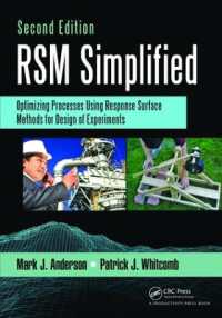 RSM Simplified : Optimizing Processes Using Response Surface Methods for Design of Experiments, Second Edition （2ND）