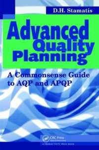 Advanced Quality Planning : A Commonsense Guide to AQP and APQP