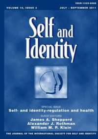 Self- and Identity-Regulation and Health (Special Issues of Self and Identity)