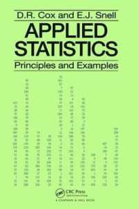 Applied Statistics - Principles and Examples (Chapman & Hall/crc Texts in Statistical Science)
