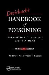 Dreisbach's Handbook of Poisoning : Prevention, Diagnosis and Treatment, Thirteenth Edition