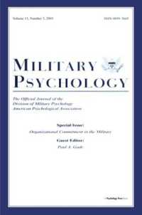 Organizational Commitment in the Military : A Special Issue of military Psychology