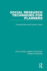 Social Research Techniques for Planners (Routledge Library Editions: Urban Planning)