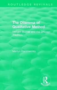 Routledge Revivals: the Dilemma of Qualitative Method (1989) : Herbert Blumer and the Chicago Tradition (Routledge Revivals)