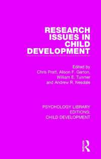 Research Issues in Child Development (Psychology Library Editions: Child Development)