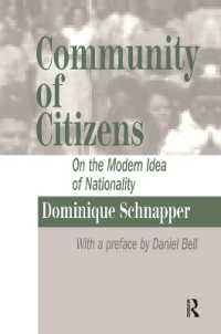 Community of Citizens : On the Modern Idea of Nationality