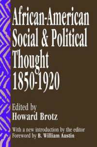 African-American Social and Political Thought : 1850-1920