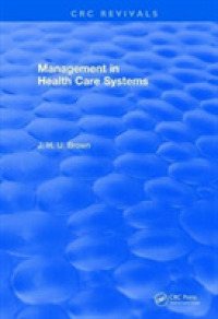 Management in Health Care Systems (1984) (Crc Press Revivals) -- Hardback