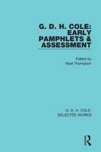 G. D. H. Cole: Early Pamphlets & Assessment (RLE Cole) (Routledge Library Editions)