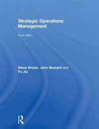 戦略的オペレーション管理（第４版）<br>Strategic Operations Management （4TH）