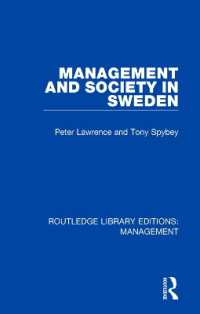 Management and Society in Sweden (Routledge Library Editions: Management)