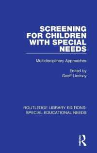 Screening for Children with Special Needs : Multidisciplinary Approaches (Routledge Library Editions: Special Educational Needs)