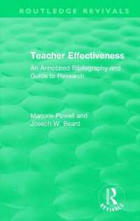 Teacher Effectiveness : An Annotated Bibliography and Guide to Research (Routledge Revivals)