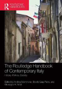 ラウトレッジ版　現代イタリア・ハンドブック<br>The Routledge Handbook of Contemporary Italy : History, Politics, Society