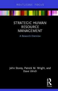Strategic Human Resource Management : A Research Overview (State of the Art in Business Research)