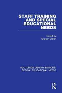 Staff Training and Special Educational Needs (Routledge Library Editions: Special Educational Needs)