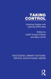 Taking Control : Enabling People with Learning Difficulties (Routledge Library Editions: Special Educational Needs)