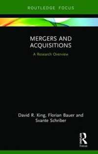 Mergers and Acquisitions : A Research Overview (State of the Art in Business Research)