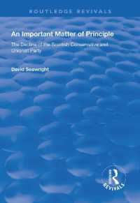 An Important Matter of Principle : The Decline of the Scottish Conservative and Unionist Party (Routledge Revivals)