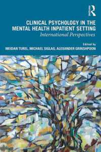 Clinical Psychology in the Mental Health Inpatient Setting : International Perspectives