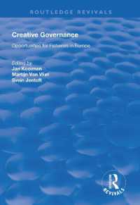 Creative Governance : Opportunities for Fisheries in Europe (Routledge Revivals)
