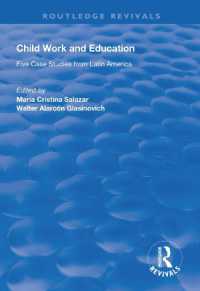Child Work and Education : Five Case Studies from Latin America (Routledge Revivals)