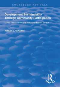 Development Sustainability through Community Participation : Mixed Results from the Philippine Health Sector (Routledge Revivals)