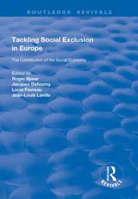 Tackling Social Exclusion in Europe : The Contribution of the Social Economy (Routledge Revivals)