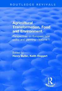 Agricultural Transformation, Food and Environment : Perspectives on European Rural Policy and Planning - Volume 1 (Routledge Revivals)