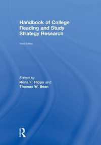 大学における読解授業と学習戦略調査ハンドブック（第３版）<br>Handbook of College Reading and Study Strategy Research （3RD）