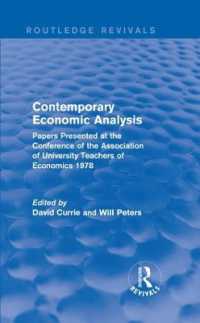 Contemporary Economic Analysis (Routledge Revivals) : Papers Presented at the Conference of the Association of University Teachers of Economics 1978