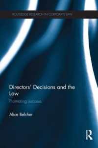 Directors' Decisions and the Law : Promoting Success (Routledge Research in Corporate Law)