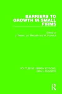 Barriers to Growth in Small Firms (Routledge Library Editions: Small Business)