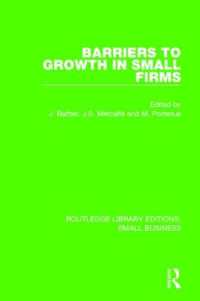 Barriers to Growth in Small Firms (Routledge Library Editions: Small Business)